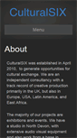 Mobile Screenshot of culturalsix.com